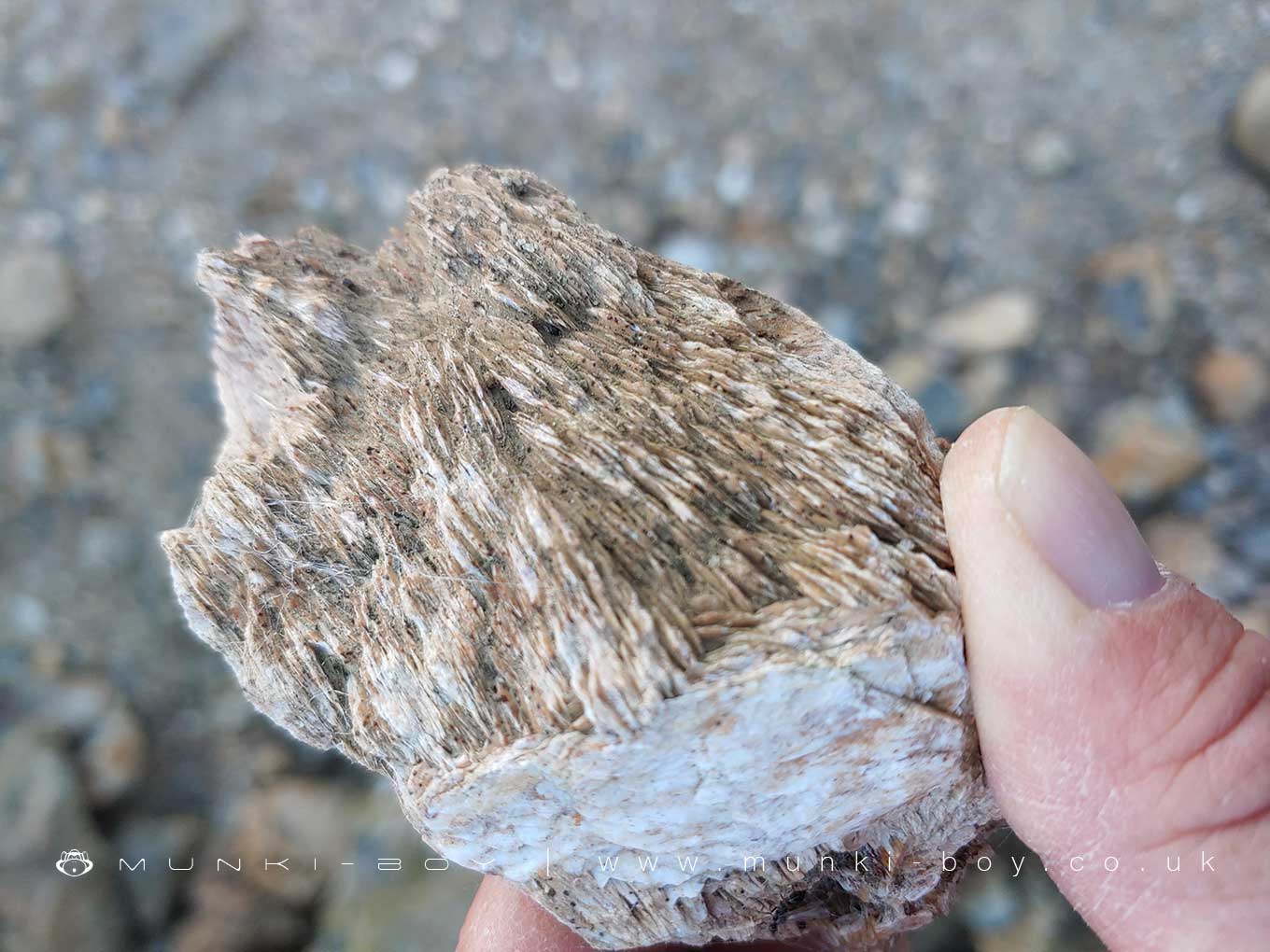 Baryte 'blades' at Sykes Mine
Baryte 'blades' at Sykes Mine