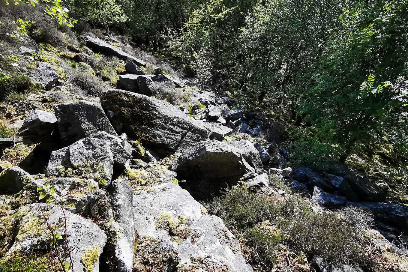 Boulder Slope on Stronstrey Bank