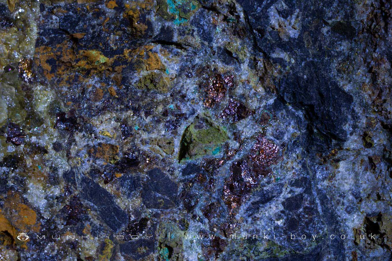 Breccia with Copper, Malachite and Azurite at Sykes Mine
Breccia with Copper, Malachite and Azurite at Sykes Mine