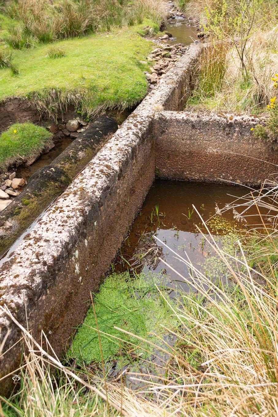 Old Filter Beds at Owshaw Clough Mine Drain