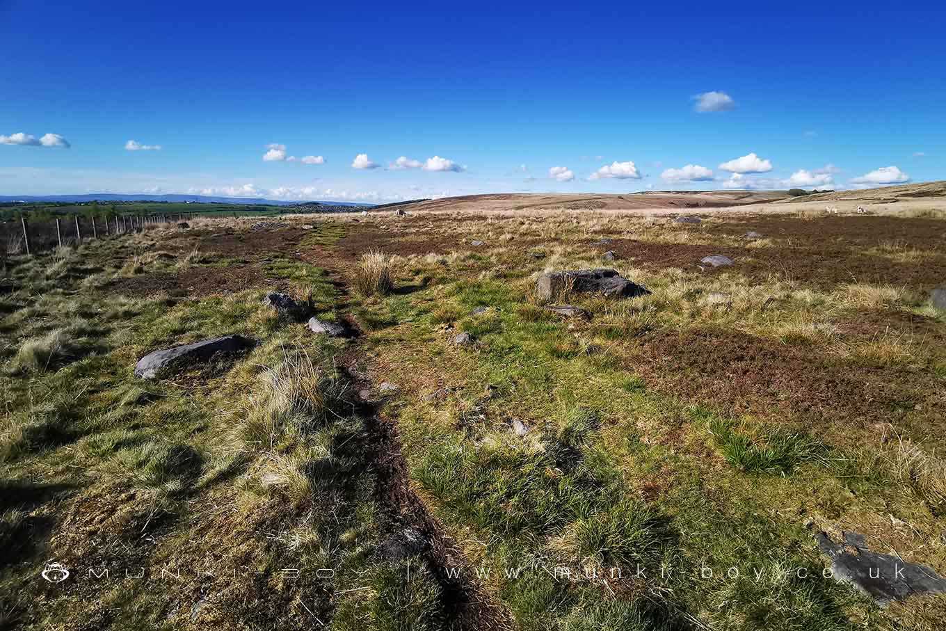 Track to White Coppice above Stronstrey Bank
