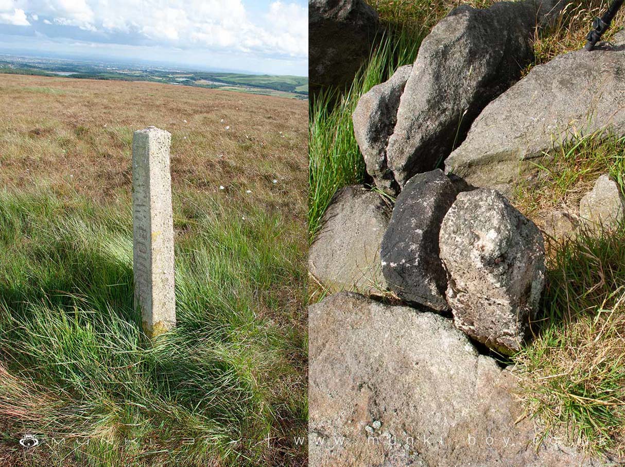 The Hanging Stone boundary marker on Turton Moor The Hanging Stone boundary marker on Turton Moor