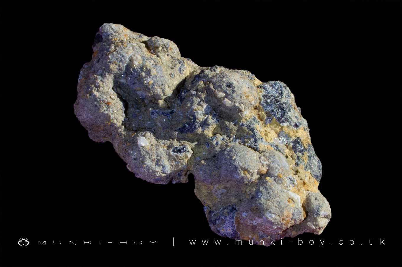 Blue Lead Ore from Lead Mines Clough
