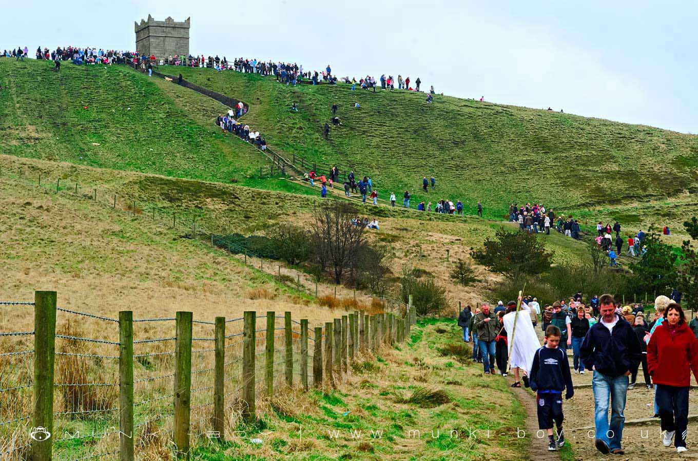 Rivington Pike at Easter

