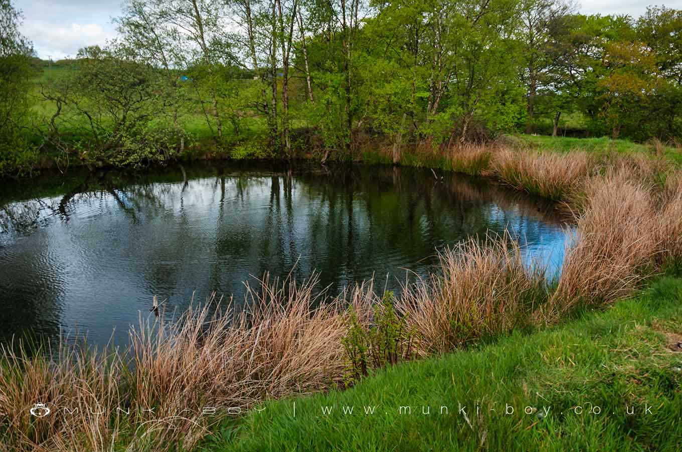 Round Pond above the site of Dean Mills