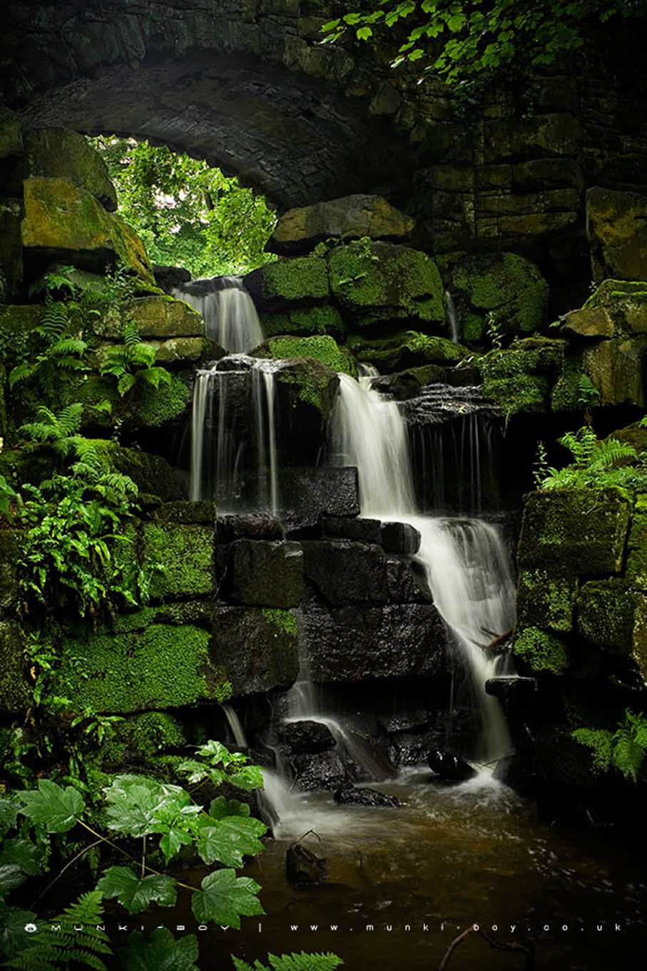 Smithills Hall Park Waterfall