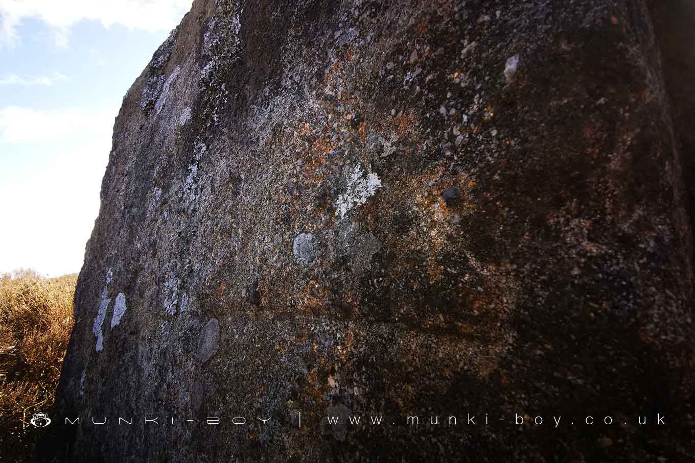 Carved Stone Triangle at Stronstrey Bank

