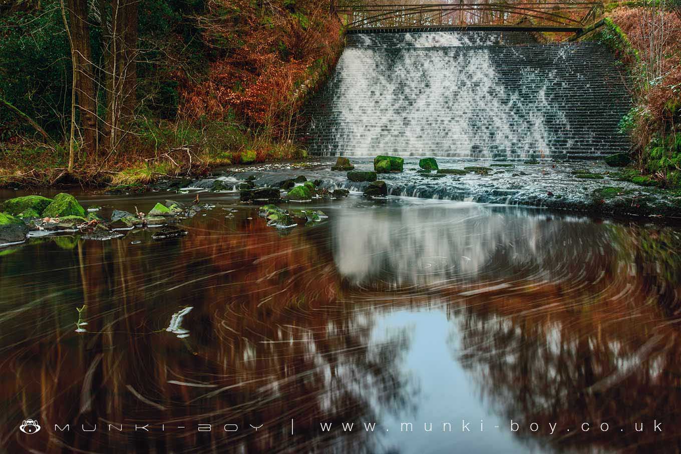 Upper Roddlesworth Reservoir Outflow Waterfall