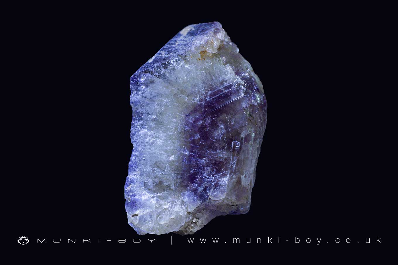 White and Purple Banded Fluorspar - Sykes Mine
White and Purple Banded Fluorspar - Sykes Mine