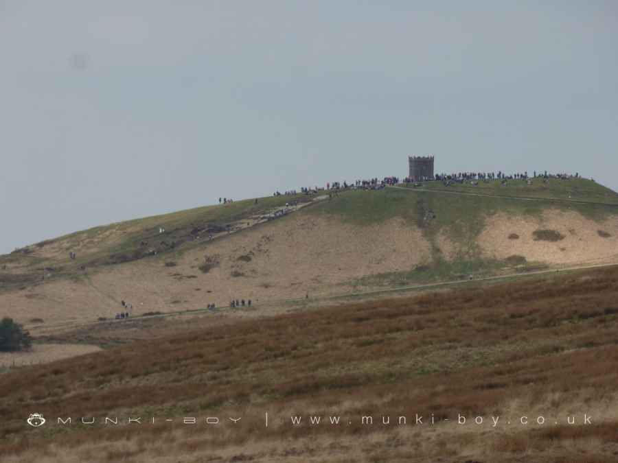 People on Rivington Pike at Easter in 2022
